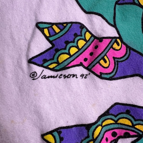 VTG Freestyle Graphic T Shirt Sweetest Bows Flowers Graphic Tee Women's Size L - Picture 6 of 8